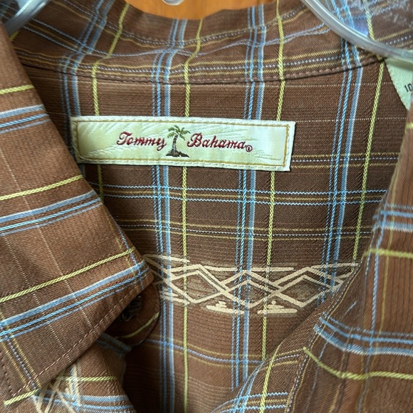 Tommy Bahama Brown Hawaiian island floral 100% silk men’s size XL - Picture 6 of 9